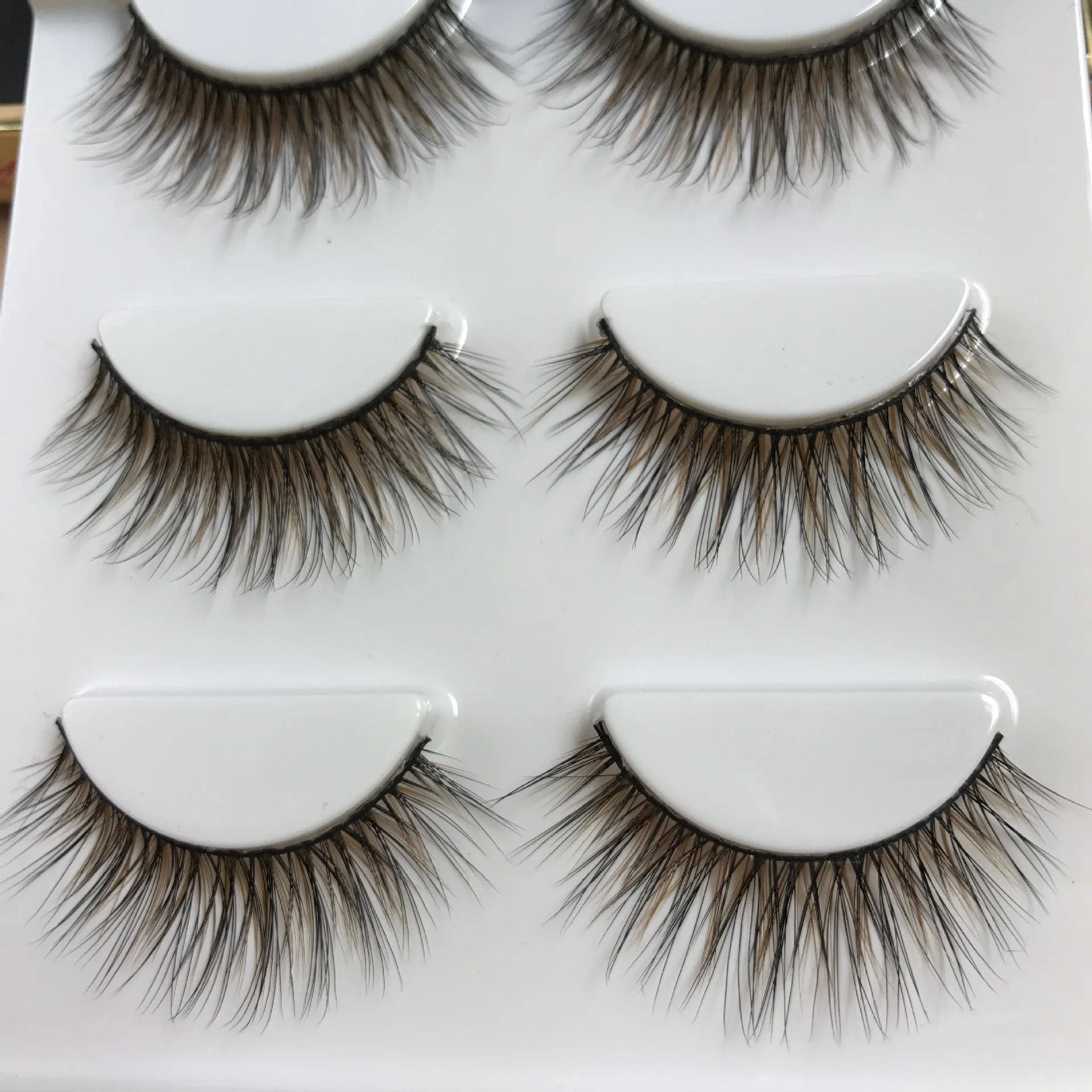 

new 3 Pairs 3D Mink EyeLashes Natural Hair False EyeLashes Long 100% Dramatic Eye MakeupFake Lashes Fluffy Cilios Lashes