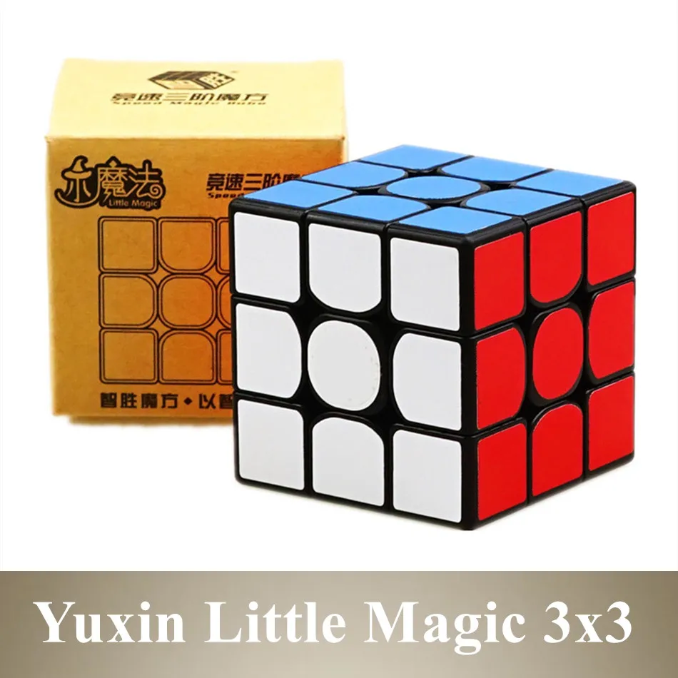 Yuxin Little Magic 3x3 черный магический куб без наклеек|Головоломки| |