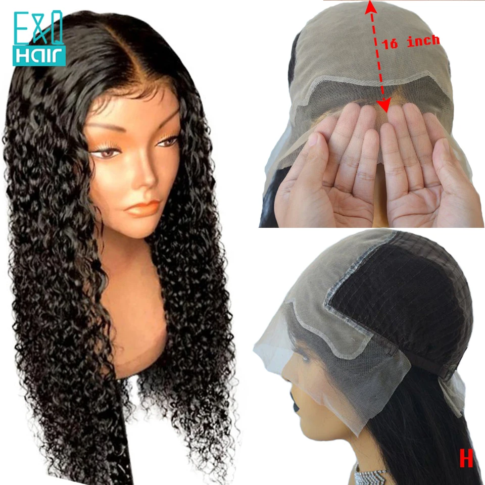 150% прозрачный кружевной поддельные головы Кепки 13x6 вьющиеся Синтетические волосы на кружеве парики человеческих волос Remy бразильский парик шнурка предварительно волосяного покрова для Для женщин