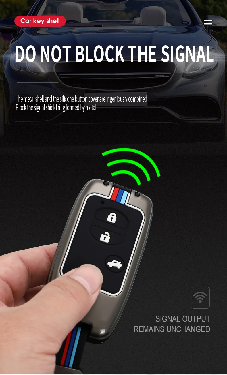 Borsa in lega di zinco per custodia portachiavi per Toyota Land Cruiser Prado 150 Camry Prius Crown Holder 13 Borsa in lega di zinco per custodia portachiavi per Toyota Land Cruiser Prado 150 Camry Prius Crown Holder - Hfaf294cc6f294cb6a13384752c1155d4a