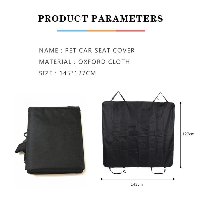 Dog Car Seat Cover Waterproof Pet Carrier Mat Cat Hammock Travel Trunk Car Rear Back Seat for Dog Safety Cushion Pet Transport car seat cover pet cargo cover dog seat cover dog car seat