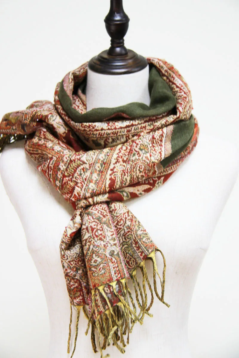 Роскошное пончо шарф Женская Цветочная накидка покрывало зимняя Пашмина эшарп