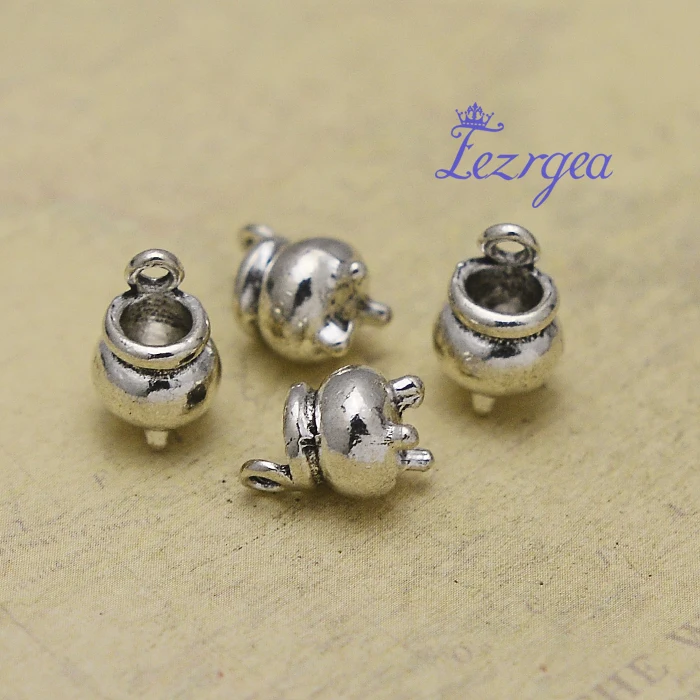 10 x Tibetan Silver WITCHES WIZARD HAT /& PUMPKIN HALLOWEEN 19mm Charms Pendants Beads