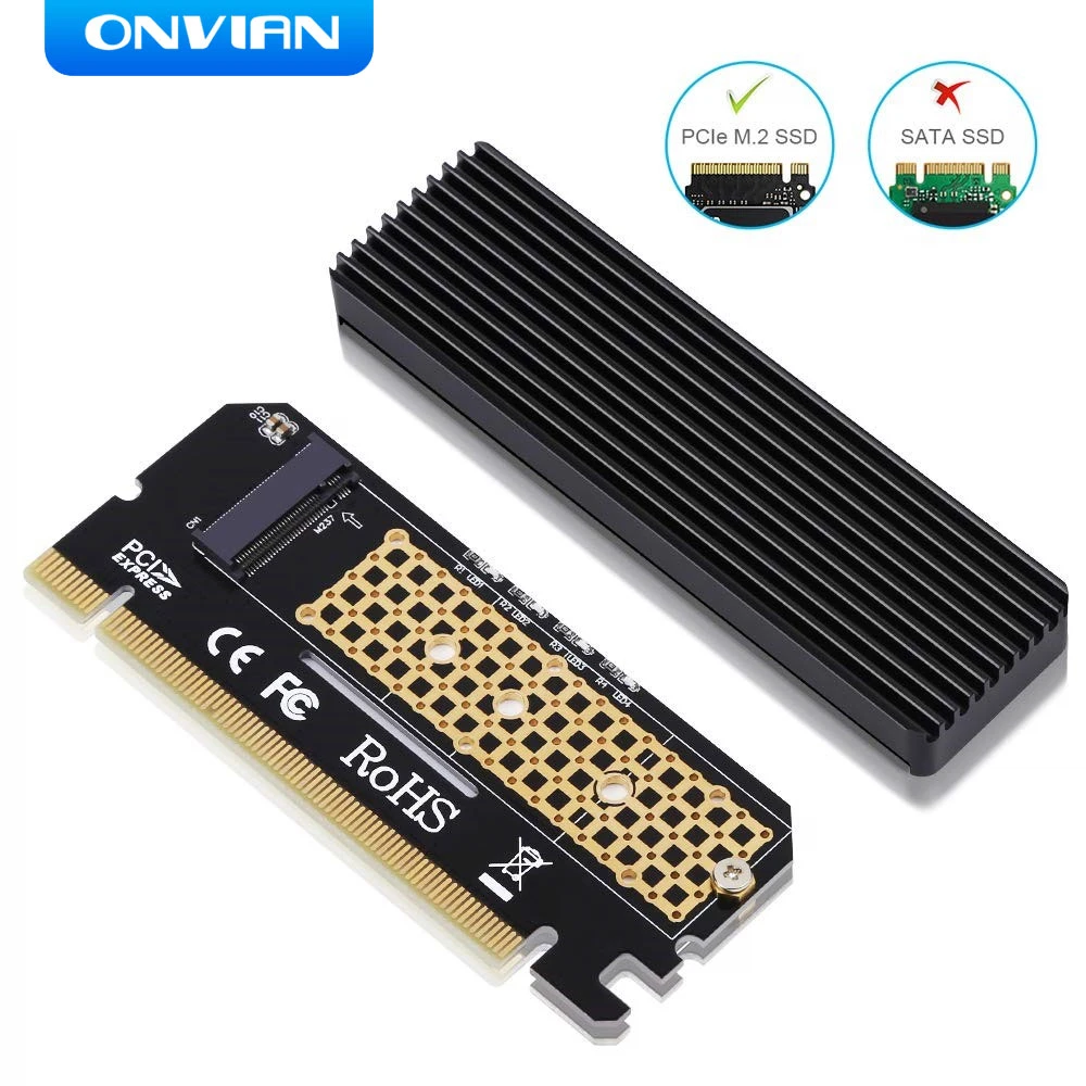 Onvian M.2 To Pcie X16 Adapter Card Pci e to M.2 Convert Adapter NVMe