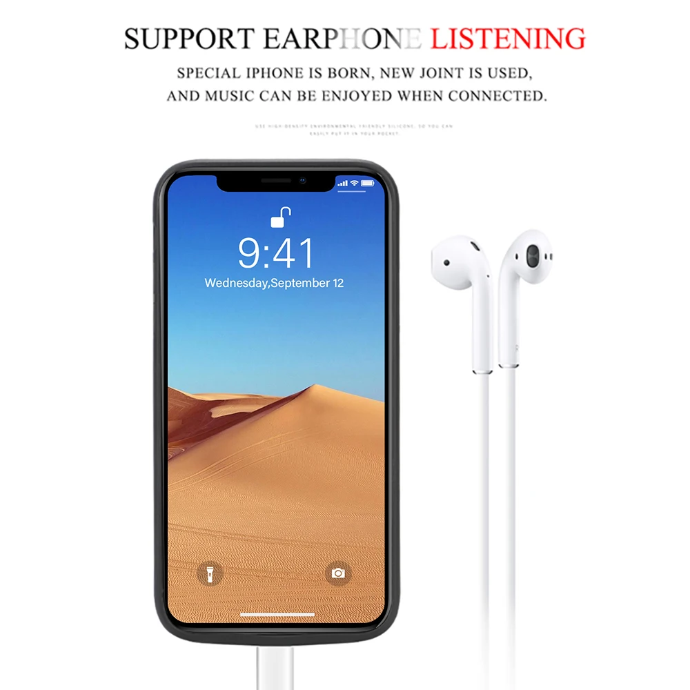 Для iPhone 11/11 Pro/11 Pro Max, емкость 6000 мАч, чехол для зарядного устройства, расширенная батарея, запасная мощность, защитный чехол, задняя крышка, Fundas