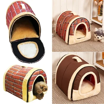 

Home Non Slip Soft Accessories DIY Cat Dog Keep Warm Cute Dual Use Pet House
