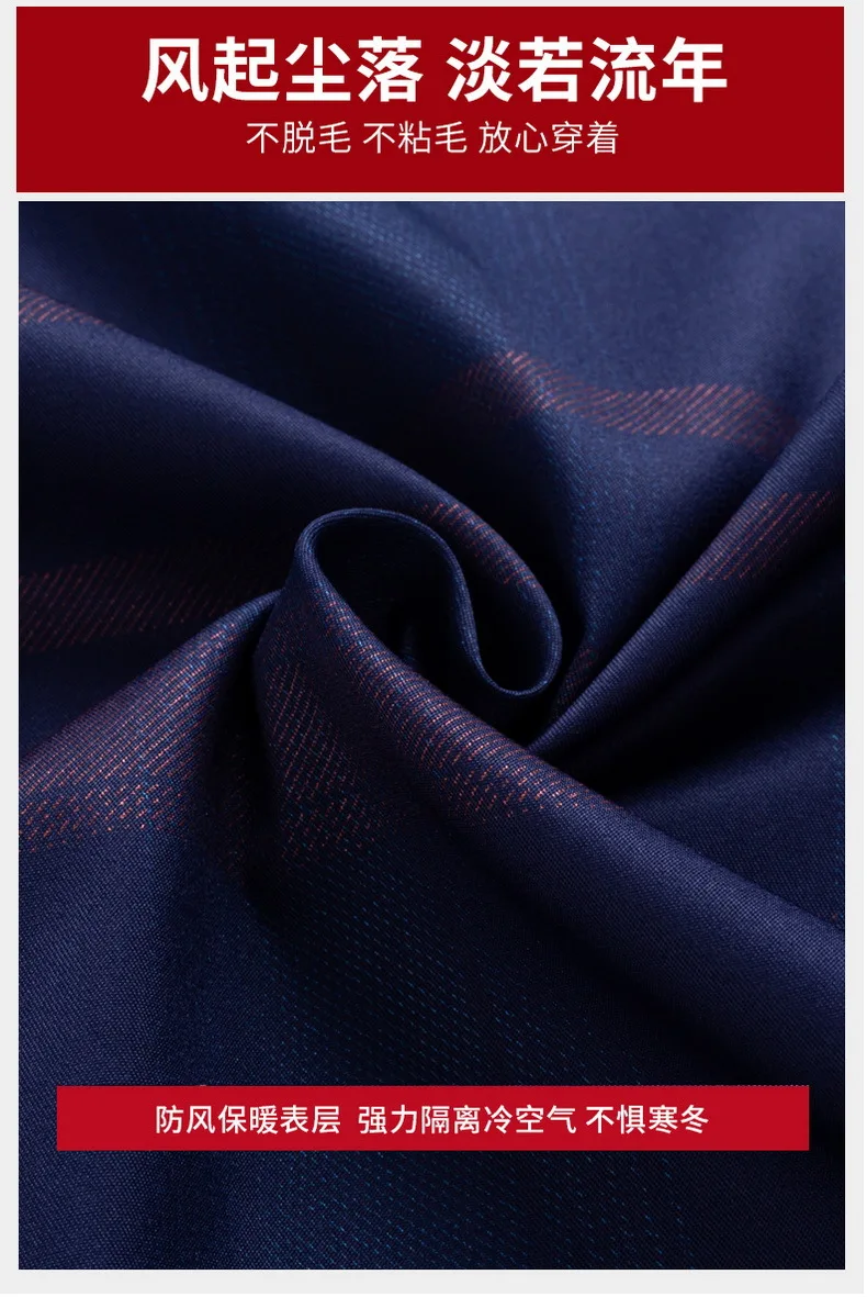 [Top Grade] New Style Mulberry Silk Warm Shirt Men's Fashion Popular Decorative Pattern Warm Shirt Daddy Clothes