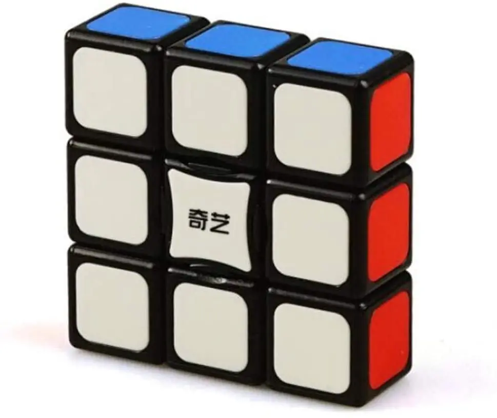 Cuber Speed Qiyi 1x3x3 супер мягкий магический куб без наклеек 3x3x1 черные титры версия