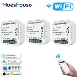 DIY WiFi Smart 2 Way 2 банды света светодиодный диммерный модуль переключатель Smart Life/Tuya приложение дистанционное управление работа с Alexa Google Home