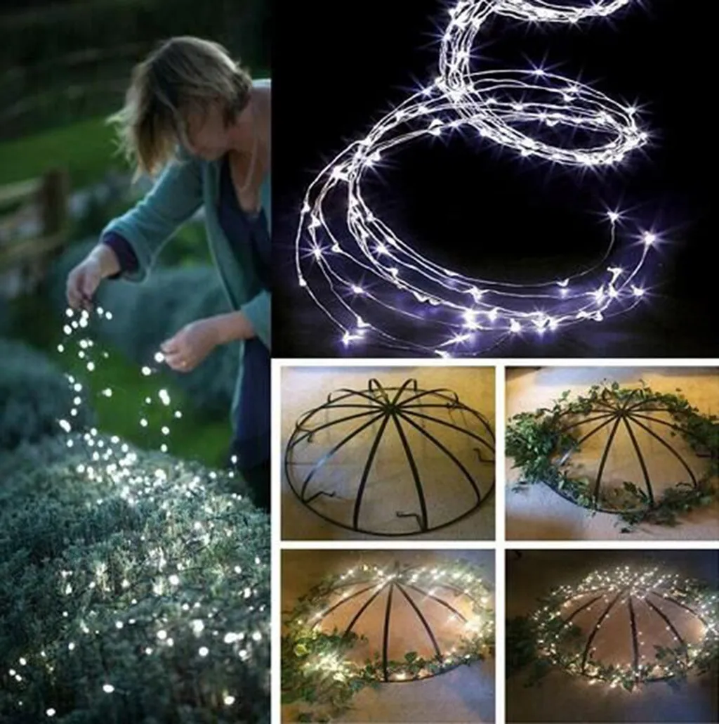 Christmas Beautiful Copper Wire Led String Lights Holiday Lighting Fairy Garland For Christmas Tree Wedding Party Decoration New