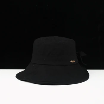 

Hat wild sun hat female summer fisherman hat big bow foldable big eaves sun hat