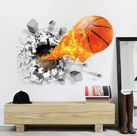 

Home Decoration Sticker Ball Wall Sticker, Football, Basketball Court, Window Decoration, Children's Room, Living Room, Sports