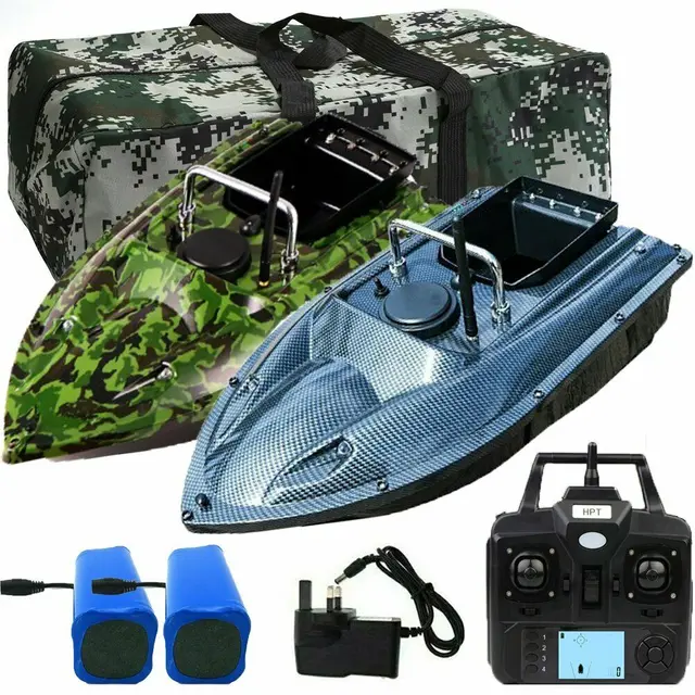 500M RC GPS Fishing Bait Boat Fishfinder Sonar Sensor Speedboat Carp Fsihing Bait Hook Send Boat with & Handbag & 3 Batteries 2