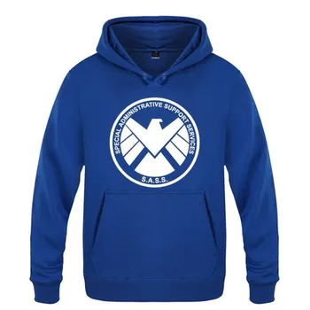 

Mens Hoodies SHIELD Logo Printed Hoodie Men Fleece Long Sleeve Skate Sweatshirts Bodybuilding Pullover Hip Hop Moleton Masculino