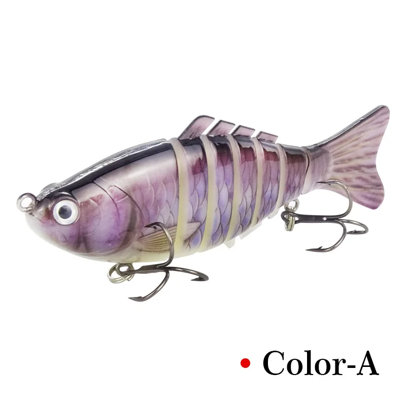 5 шт./компл. 10 см 15,5 г Swimbait Приманка мульти соединенный сегмент рыбы Swimbait коленчатая приманка тяжелая приманка медленная искусственная приманка Номинальная