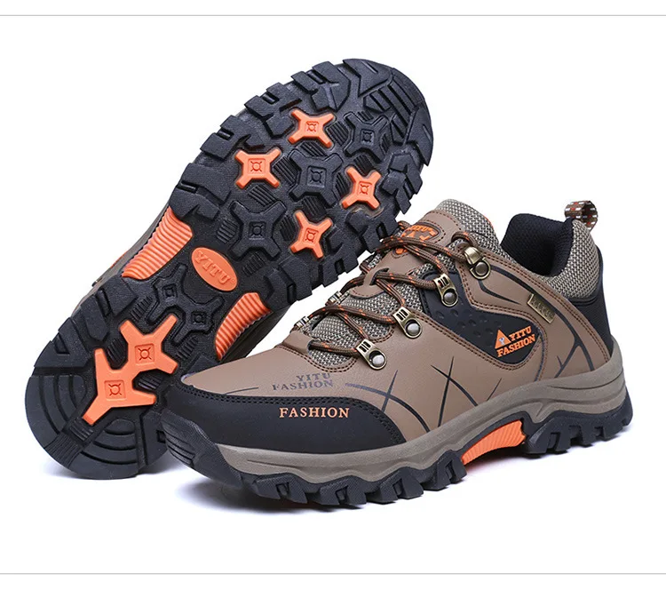 Осенне-зимние ботинки для альпинизма больших размеров 47 мужская спортивная обувь в Корейском стиле походная обувь для путешествий мужская обувь 46