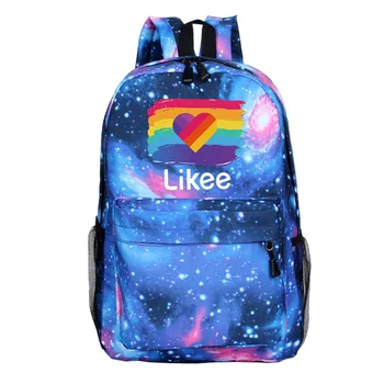 

Russian Styles Likee Backpack for Student Bookbag LIKEE Video 1 App Laptop Backpack School Bags for School Bag for Teenage Girls