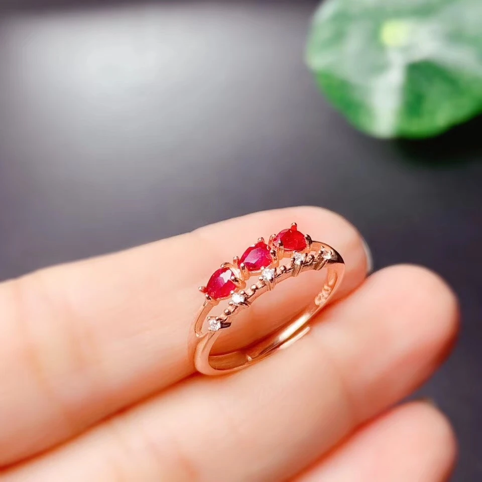 Модное кольцо с красным камнем, женское серебряное кольцо, ювелирное изделие, натуральный настоящий драгоценный камень, кольцо из стерлингового серебра 925 пробы, подарок на Рождество, подарок на день рождения