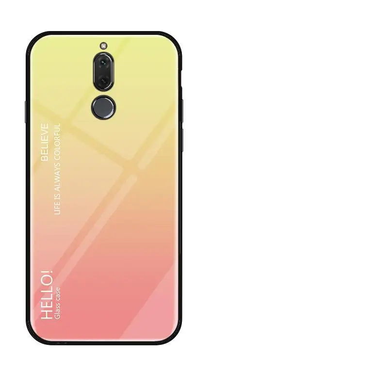 Для Meizu M6T 16s 16XS 16th X8 Чехлы градиентное стекло задняя крышка для Meizu Note9 Note8 M5 Mini M6 Note M5S защитный чехол - Цвет: 1