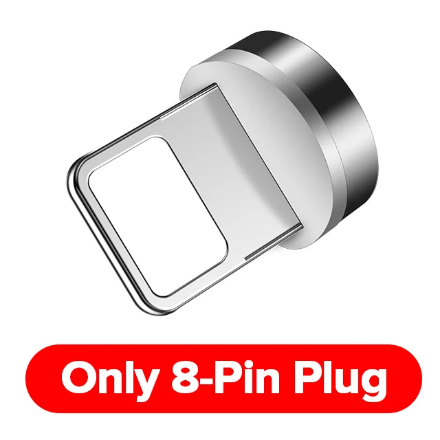 Only Plug For iPhone 5А Магнитный зарядный кабель Быстрая зарядка 3,0 Micro USB зарядное устройство type C для IPhone XR MAX samsung S9 Магнитный шнур для телефона USB кабель - Color: Only Plug For iPhone