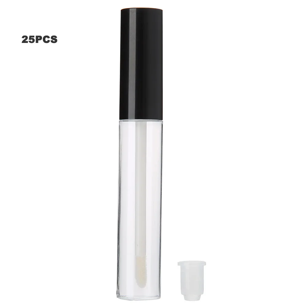 

25Pcs 10ml Transparent Empty Lip Gloss Tube DIY Lip Balm Bottle Container Cosmetic Supplies Cosmetic Accessories
