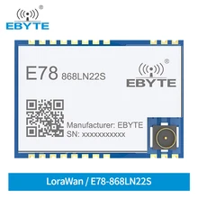 Asr6501 lorawan 868mhz soc lora rf iot nó módulo sem fio de longo alcance transceptor dados placa desenvolvimento E78-868LN22S ebyte