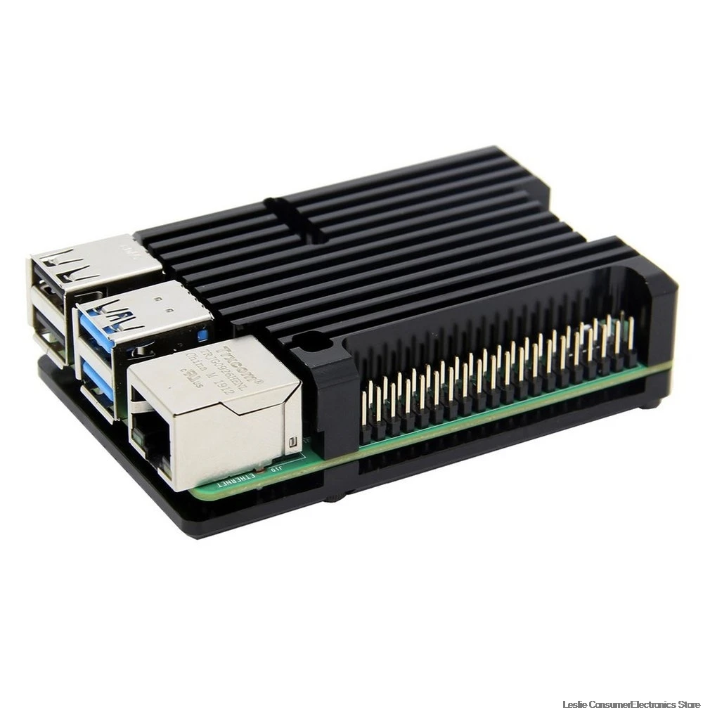 Для Raspberry Pi 4 металлический корпус 4 поколения для Raspberry Pi 4 поколения B+ коробка из алюминиевого сплава 4B тепловые аксессуары для раковины