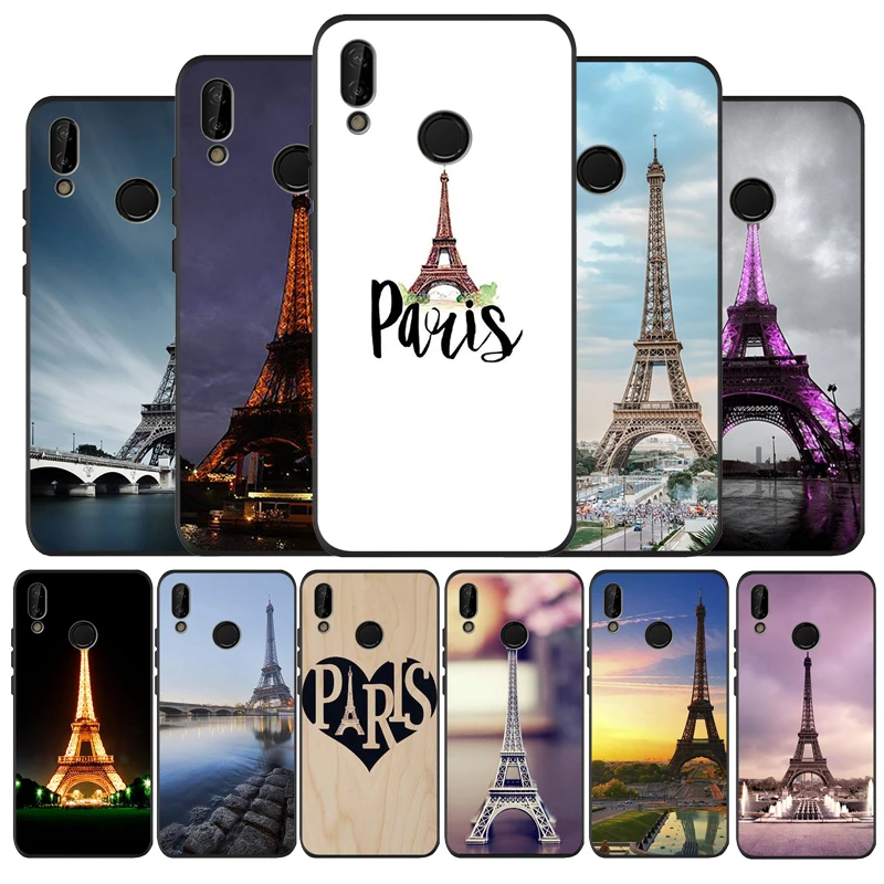 Love London Paris Eiffel tower France Silicone soft Phone Case for huawei P40 P30 P20 P10 Pro P9 Lite Psmart 2019 Y6 Y9 cover | Мобильные