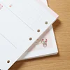 40 Sheets Kawaii A6 A5 Loose Leaf Paper Refill Spiral Binder Planner Inner Page Inside Paper Dairy Weekly To Do List Stationery 5