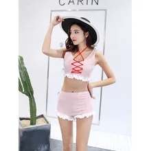 Сексуальный костюм из двух частей кампус прекрасный горничной милый горячий японский Sukumizu школьный купальник