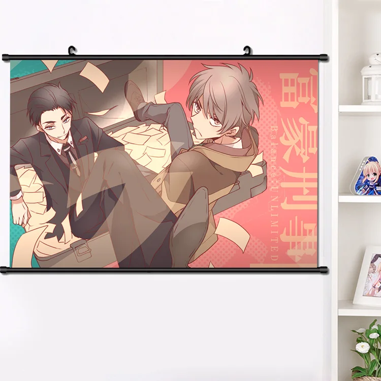Japanese Anime Fugou Keiji Balance Unlimited Haru Katou Daisuke Kanbe Wall Scroll Poster Manga Wall Hanging Poster 40 60cm Painting Calligraphy Aliexpress