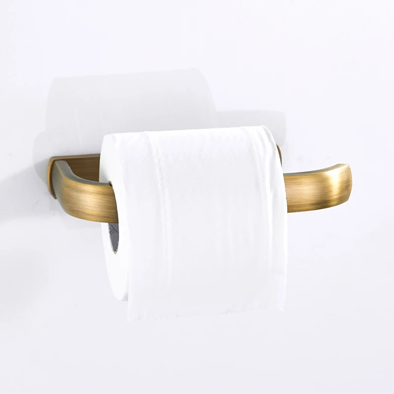 Bronze Bathroom Accessories Set Antique Double Towel Shelf Rail Toilet Brush Holder WC Paper Holders Robe Hook Ceramic Cup Rack