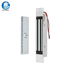 DC12V Embedded Elektrische Magnetische Türschloss 180 kg/350lbs Elektronische Magnet Lock für Holz Glas Gerahmte Einzelne Tür Wasserdicht