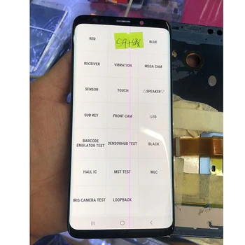 

For Samsung S9 LCD Display Touch G960 G965 LCD Display For Samsung S9 Plus LCD band line display mobile phone defective screen