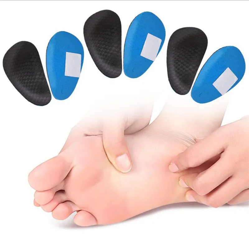 1 Pair Eva Sport Orthotic Insoles Flat Arch Support Half Pad Inner Outer Eight-shaped Orthopedic Foot Pad Men Women Shoe Insoles