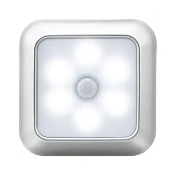 

Human Body Induction Night Light Creative Light Control 6Led Cabinet Corridor Road Lamp Home Night Light