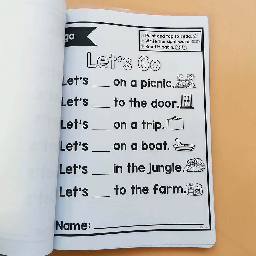 Livro de Exercícios Livro de Treinamento Emergent Vista Palavra Poemas Escrever Crianças Aprender Inglês Educativos Brinquedos Ler 7 Computers & Electronics