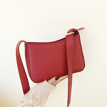 

Women Bag Leather Shoulder Bags For Women 2019 Vintage Mini Bag Female Solid Retro Messenger Purse Crossbody Pack