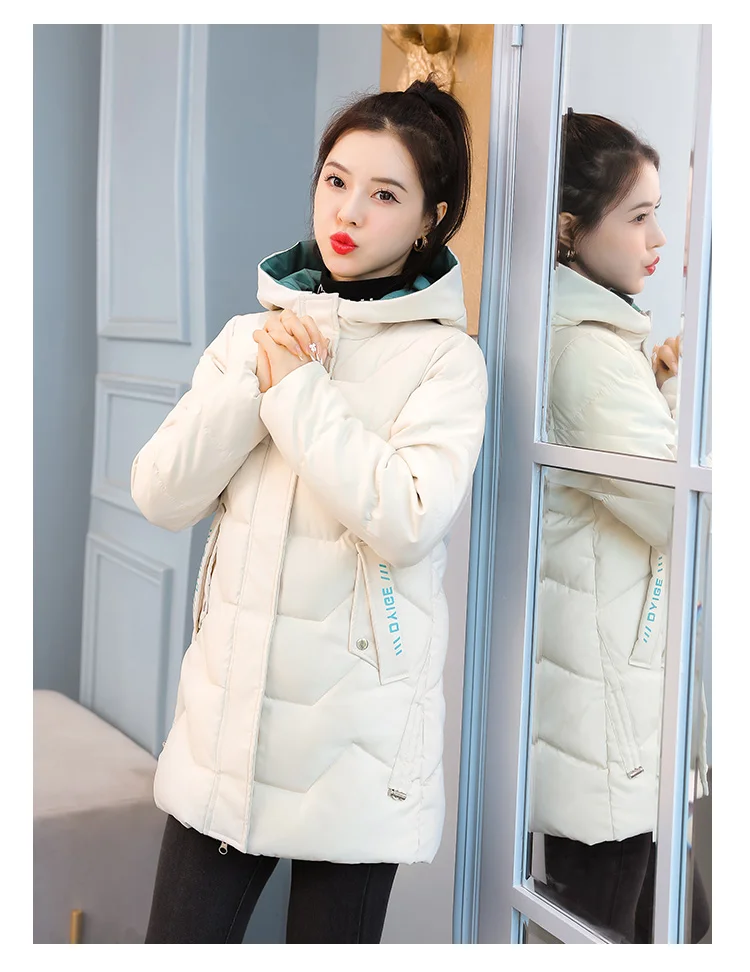 2026 New Winter Parkas Women Jacket Long Outerwear Female Down Cotton Parka Hooded Thick Warm Overcoat Loose Casual Jackets
