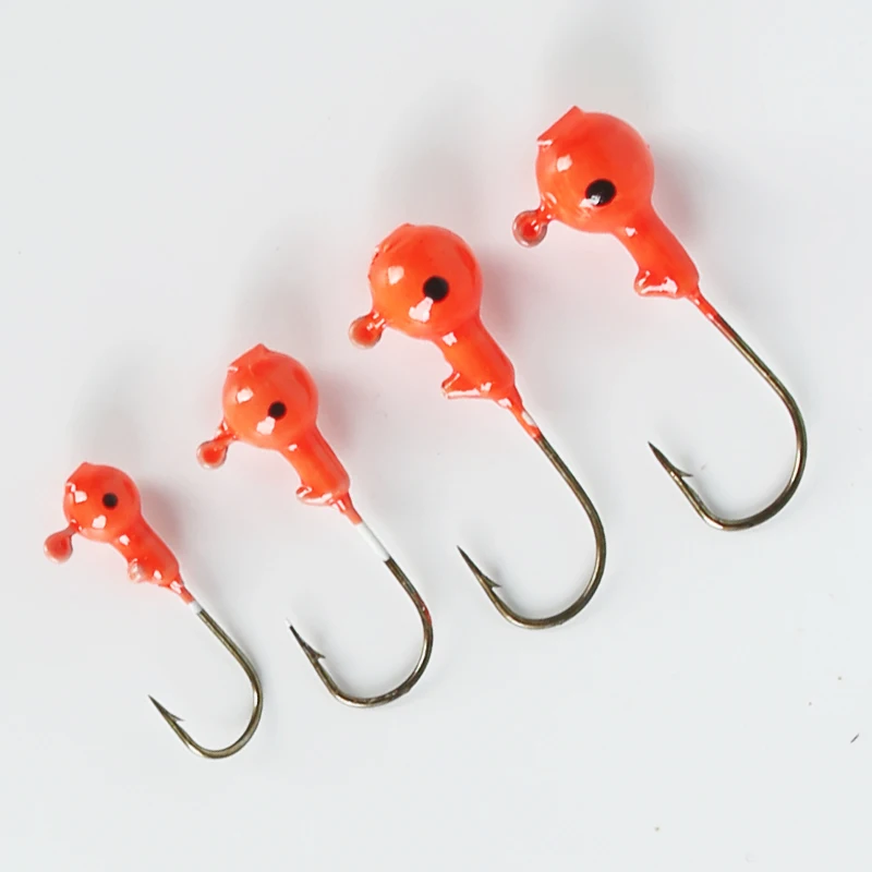 ARDEA Fishing hook 1.8g/3.5g/5g/7g round lead head barbed single hooks bass hard metal jigs fishing tackles lures