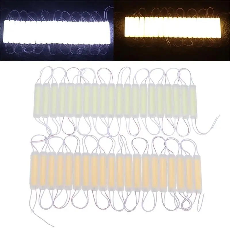 

CLAITE DC12V 40W Light Bead Chip Waterproof Warm White Pure White COB LED Module Strip Light for Advertising Channel Letter