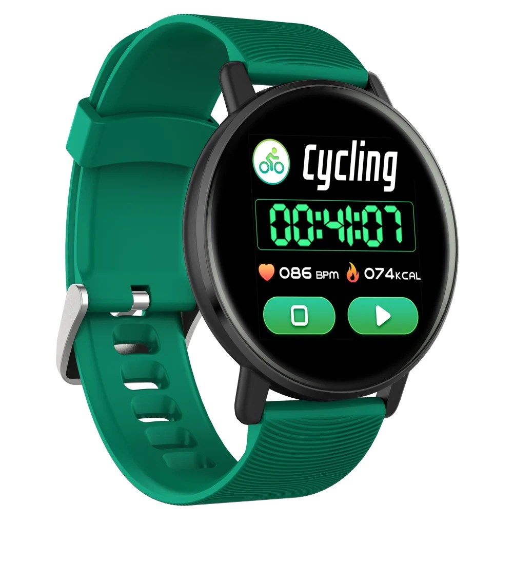 Зеленый Bluetooth SmartWatch наручные приборы для измерения артериального давления камера Поддержка Шагомер трекер спортивные часы умные часы - Цвет: Зеленый