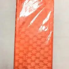 ACI Orange Bazin Riche Getzner Высококачественная африканская ткань для женщин новейший умывальник Riche Getzner мягкая морская парча 10 ярдов