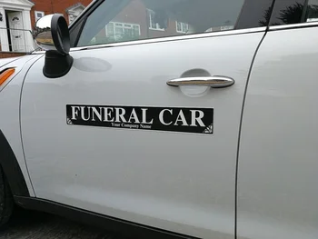 

For 2Pcs/Set Funeral Car Magnet Sticker UnderTaker Coffin Coroner Magnetic 620mm