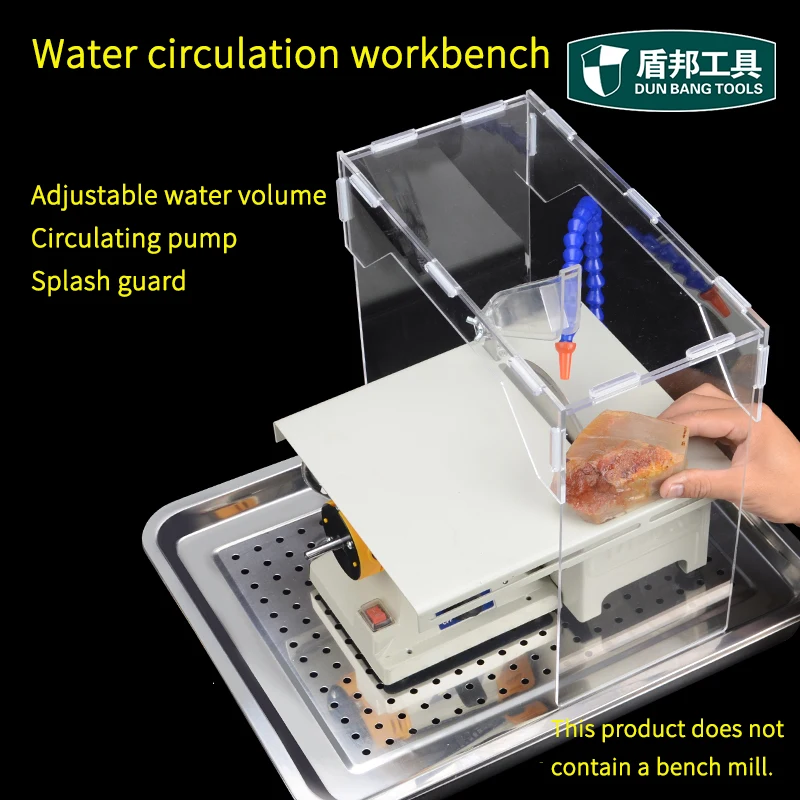 

Multifunctional jade polishing engraving machine vacuum box table acrylic waterproof board water pump jade carving dripper