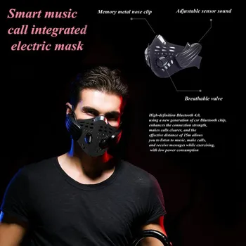 

Smart Music Mask Outdoor Cycling Anti-haze Bluetooth Headset Support Call Non-woven Reusable Dustproof Windproof mascarillas