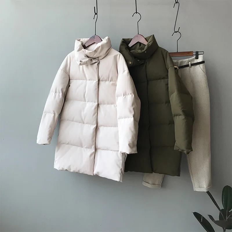 Finest 2019 Women Thick Winter Coat Stand Collar Women Jacket Coat Women Oversize Loose Coat Outerwear Fem