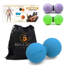

PROCIRCLE Peanut Massage Ball Rubber Back Massage Ball Trigger Point Lacrosse Ball Body Massage& Fitness Exercise Balls REEE BAG