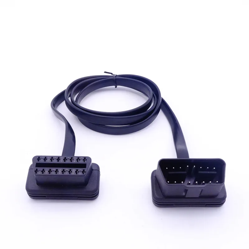 Автомобильный OBD 2 16PIN Соединительный кабель штекер к женскому ELM327