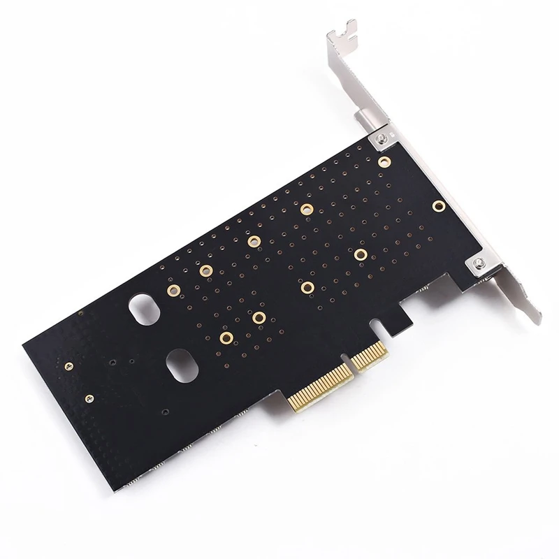 Двойной M.2 Адаптерная плата Pcie M2 Ssd Nvme (M) или Sata (ключ B) 22110 2280 2260 2242 2230 к Pci E 3 0X4 хост